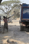 Loading Crushed Stones Onto