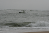 Fishermen Fishing Heavy Surf