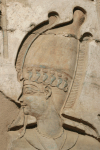 Close-up Colored Relief Osiris
