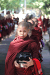 Monks Lined To Midday