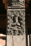 Detail Wood Carved Column